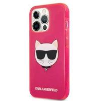 KARL LAGERFELD KLHCP13LCHTRP IPHONE 13 PRO / 13 6.1 "rozā / rozā maciņš GLITTER CHOUPETTE FLUO