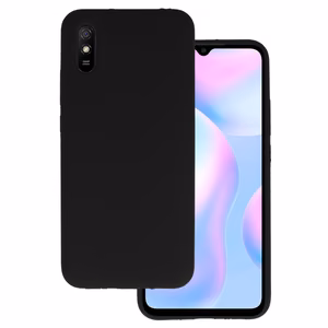 Viedtālruņa apvalks silikona Lite Xiaomi Redmi 9A (m) - melns (m)