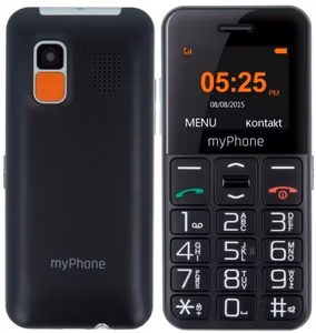 myPhone Halo Easy | черный | 1.77" | TFT | 24 МБ | 32 МБ | одна SIM | Bluetooth | основная камера 0.3 МП | 1000 мАч