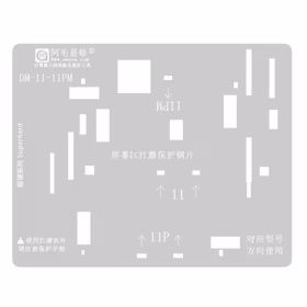 Displejs IC Grinding Protection Stencil priekš iPhone 11 / 11 Pro / 11 Pro Max