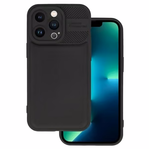 Kameru aizsargājošs TPU apvalks iPhone 13 Pro Max, melns