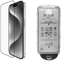 Guess BP Rhinestone 2in1 aizsargstikla un kameras objektīva komplekts iPhone 16 Pro Max - zelta