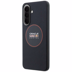 Red Bull vāks Samsung A57 (Meshed PU Red Ring & Metal Buttons) tumši zils