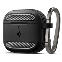 Spigen Rugged Armor viedtālruņa apvalks AirPods 4 - melna