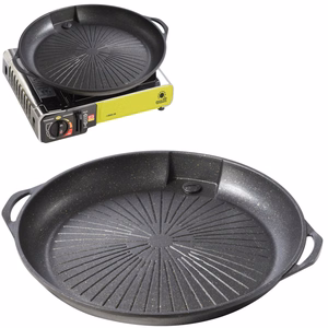 Grila reste un panna gāzes tūrisma plītij un grilam