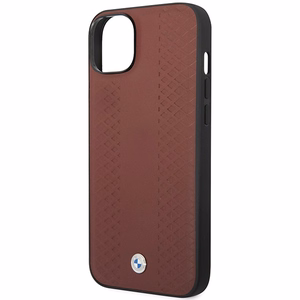 Viedtālruņa apvalks BMW BMHCP14S22RFGR iPhone 14 6.1 - sarkans ādas diamantraksts