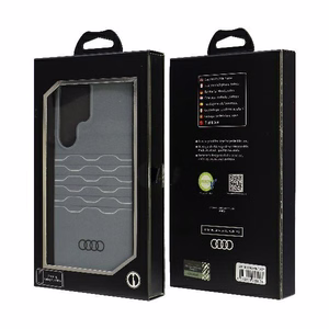 Audi IML Geometric Pattern Чехол S24 Ultra S928 серый/серый жёсткий чехол AU-IMLS24U-A6/D3-GY