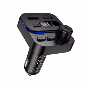 Borofone Transmitter FM BC61 Ocean MP3, Bluetooth - 2xUSB + Type C - PD 45W black