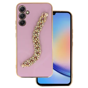 Viedtālruņa apvalks Samsung Galaxy A34 5G dizains 4 rozā