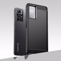 Oglekļa apvalks elastīgs apvalks Xiaomi Redmi Note 11 melns