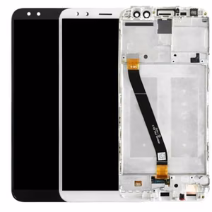 LCD Displejs Saderīgs ar Huawei Mate 10 Lite Balts ar frame HQ