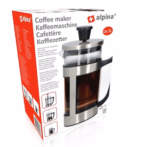 Alpina franču prese kafijai, 1 L, 10x23 cm