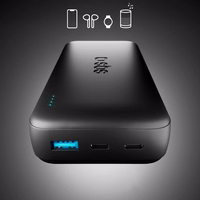 SBS Infinity portatīvais lādētājs 20000mAh 10W LiFePo₄ USB-A USB-C - melna