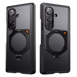 Supcase UB Aero MagSafe 2 daļu maciņa un privātuma aizsargstikla komplekts Samsung Galaxy Z Fold 8 Ultra – melns