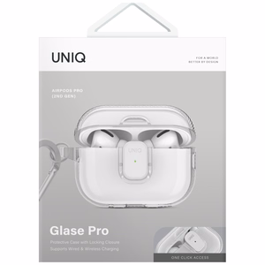 Uniq Glase Pro Чехол для AirPods Pro 2 - прозрачный