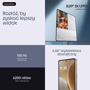 Motorola razr fold 20.6 cm (8.09") Dual SIM Android 16.0 5G USB Type-C 16 GB 512 GB 6000 mAh White