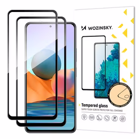 Wozinsky Pilns līmēts stikls Xiaomi Redmi Note 12 Pro+ / Note 12 Pro / Note 12 5G / Note 12 / Note 10 Pro - melns (2 gab.)