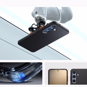 Spigen Liquid Air Viedtālruņa apvalks Samsung Galaxy S25 - matēta melna