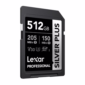 Lexar Professional SILVER PLUS SDXC 512 GB atmiņas karte