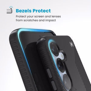 Speck Presidio2 Grip Magnet vāciņš ierīcei Samsung Galaxy S25+ / S24+, melns / slānekļa pelēks