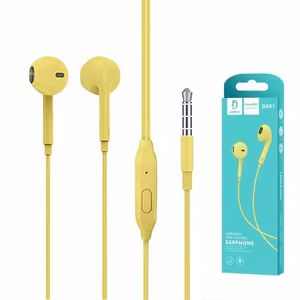 Austiņas Denmen (DR01Y) 3,5mm dzeltenas