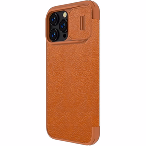 Чехол Nillkin Qin Pro Leather Apple iPhone 14 Pro Max коричневый