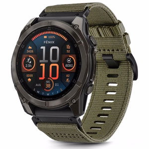 Siksniņa TECH-PROTECT NYLON CLASSIC GARMIN FENIX 5X / 5X PLUS / 6X / 6X PRO / 7X / 8 (51 MM) olīvu zaļš