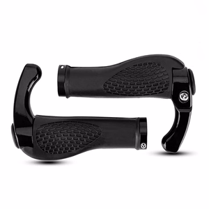 Rockbros BT1007B velosipēda stūres rokturu komplekts ar ragiem - melns