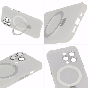 Tel Protect Burvīgais MagSafe ar statīvu apvalks viedtālrunim Iphone 11 sudrabains