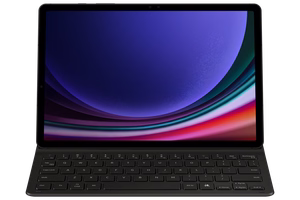 DX720UB Book Cover Keyboard Slim Samsung Galaxy Tab S9/S9 FE/S10 FE/S10 Lite, melns