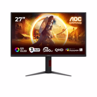 AOC G4 Q27G4ZD computer monitor 68.6 cm (27") 2560 x 1440 pixels Quad HD QD-OLED melns, sarkans