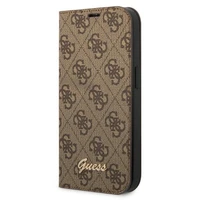 Guess GUBKP14XHG4SHW iPhone 14 Pro Max 6.7 "brūna / brūna grāmata 4G Vintage Gold Logo