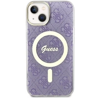 Guess GUHMP14MH4STU iPhone 14 Plus 6.7" violets/violets cietais apvalks 4G Magnētiskais