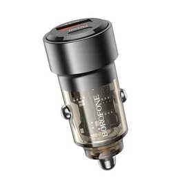 Auto lādētājs Borofone BZ20 PD20W+QC3.0 38W melns