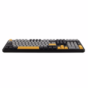 F108 Gray+Orange+Deep Gray Gasket tastatūra ar Volcano RGB slēdžiem – AULA