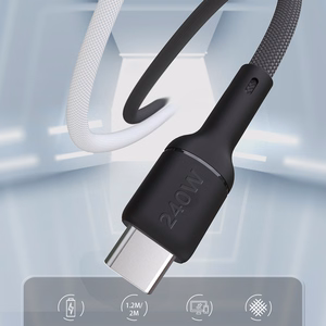 Dudao L9C Max 240W PD USB-C - USB-C kabelis 2m - melns