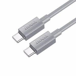 Cable USB C to USB C Hoco 3A 60W 1 m X107 gray