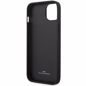 Viedtālruņa apvalks BMW BMHCP14S22RFGR iPhone 14 6.1 - sarkans ādas diamantraksts