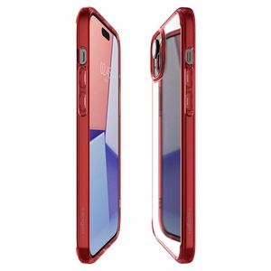 Spigen Ultra Hybrid viedtālruņa apvalks iPhone 15 Plus - sarkans