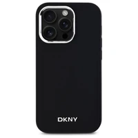 DKNY Vienkāršs logotips Magnētiskais viedtālruņa apvalks iPhone 14 Pro - melns