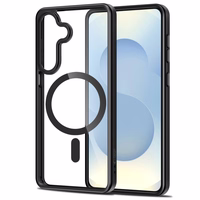 Tech-Protect Magmat MagSafe Maciņš for Samsung Galaxy S26+ - caurspīdīgs melns