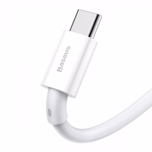 USB kabelis Baseus Superior balts Type-C 100cm (līdz 66W / 6A)