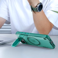 Nillkin Iceblade Prop magnētiskais viedtālruņa apvalks ar kameras vāciņu un statīvu iPhone 16e - zaļš