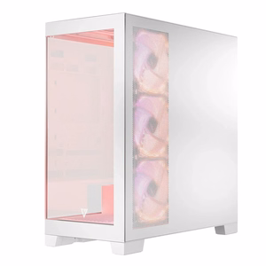 Modecom Volcano SPACE APEX ARGB MIDI Midi Tower balts datora korpuss