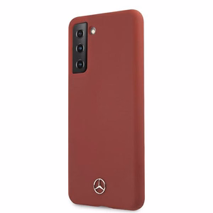 Mercedes Silikona Line apvalks Samsung Galaxy S21+ sarkans