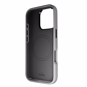 Puro Icon Mag Pro MagSafe silikona apvalks iPhone 16 Pro - tumši pelēks