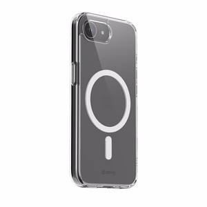 Crong Clear MAG Cover MagSafe vāciņš ierīcei iPhone 17e / 16e, caurspīdīgs