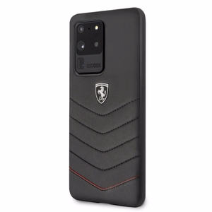 Ferrari kietais apvalks FEHQUHCS69BK S20 Ultra G988 - melns Heritage
