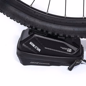 WILDMAN ceļojumu soma velosipēda stūrei ar rāvējslēdzēju, 1L (4 "- 7"), XT1, melna