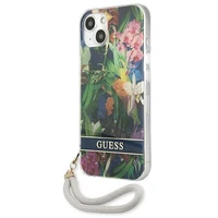 Guess GUHCP13SHFLSB iPhone 13 mini 5.4" zils/zils cietais apvalks Ziedu Siksniņa